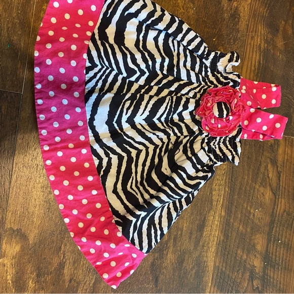 Rare Editions Pink and Black Zebra Print Accessory - Picture 1 of 2